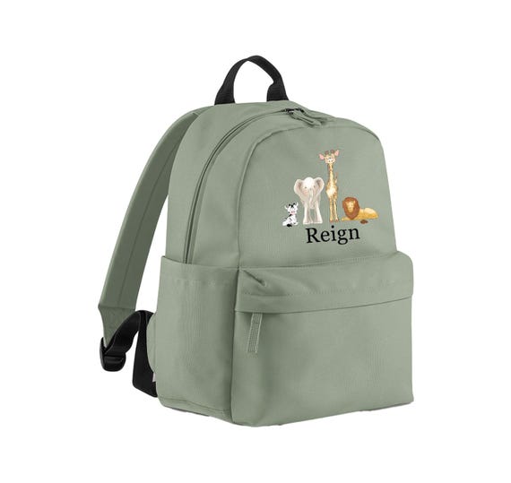 Personalised Safari Backpack Rucksack- School Bag -toddlers