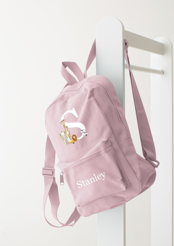 Personalised Backpack Rucksack Safari Animals Bag Girls Boys Bag Various Colours Back to School Nursery Etsy Australia