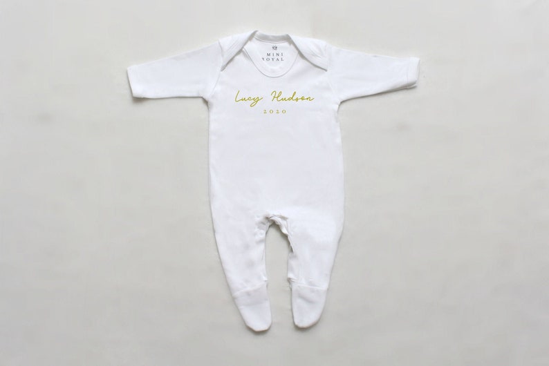 personalised newborn baby clothes