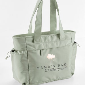Personalised Mama&#39;s Bag, Hospital bag, Backpack, Baby organiser, soft Luxury Feel, Tote Bag, Any name , New Baby bag, Mums Bag, Nanna, dad