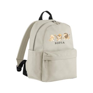 Sac à dos personnalisé Lions - Sac à dos - cartable - Rentrée des enfants - Sac de bébé - Sac bébé - Safari Lions - Poches latérales - Sac pour enfants