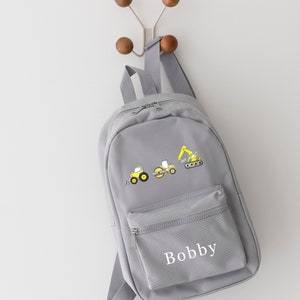 Sac à dos de construction personnalisé, cartable, sac à dos pour tout-petits, garçons filles, construction, pelles, autres couleurs, sac pour bébé