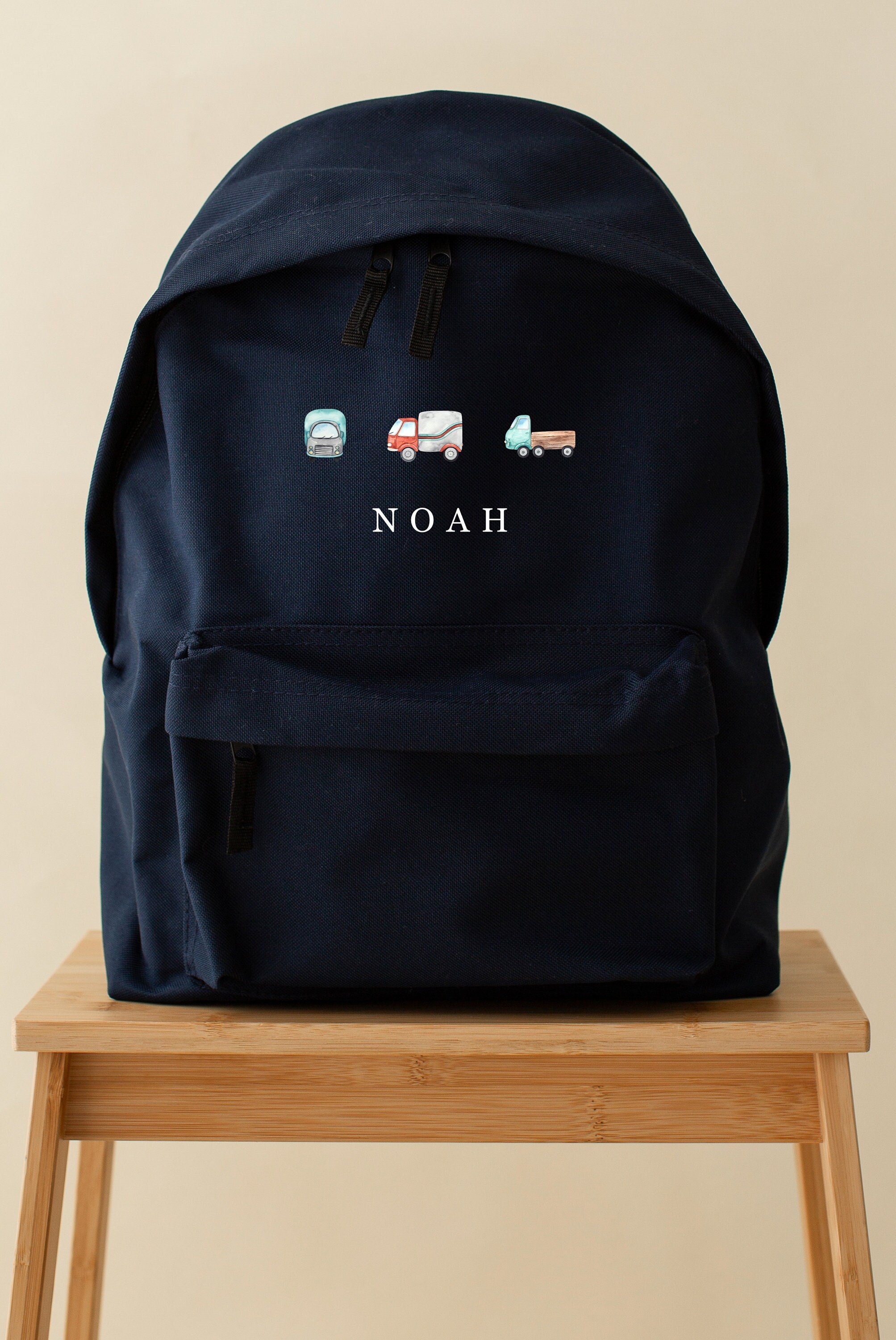 Personalised Rucksack Trucks, Transport Backpack Fashionable Subtle ...