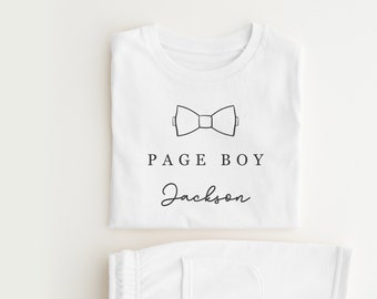 Page Boy outfit personalised page boy gift name date pageboy shorts set