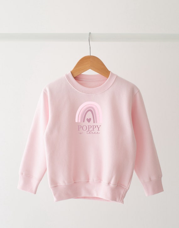 Girls pink sweatshirt hot sale