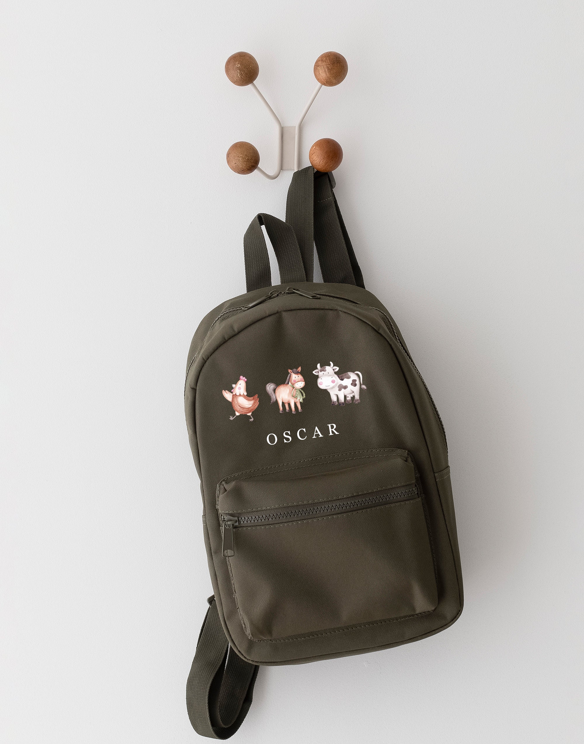 Animal Rucksack Personalised Rucksack, Farm Animals Backpack, School Bag, Toddlers ...