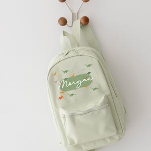 Personalised Dinosaur Backpack - Kids Personalised Rucksack - Personalised Boys Dinosaur Bag - Personalised Girls Dinosaur Backpack
