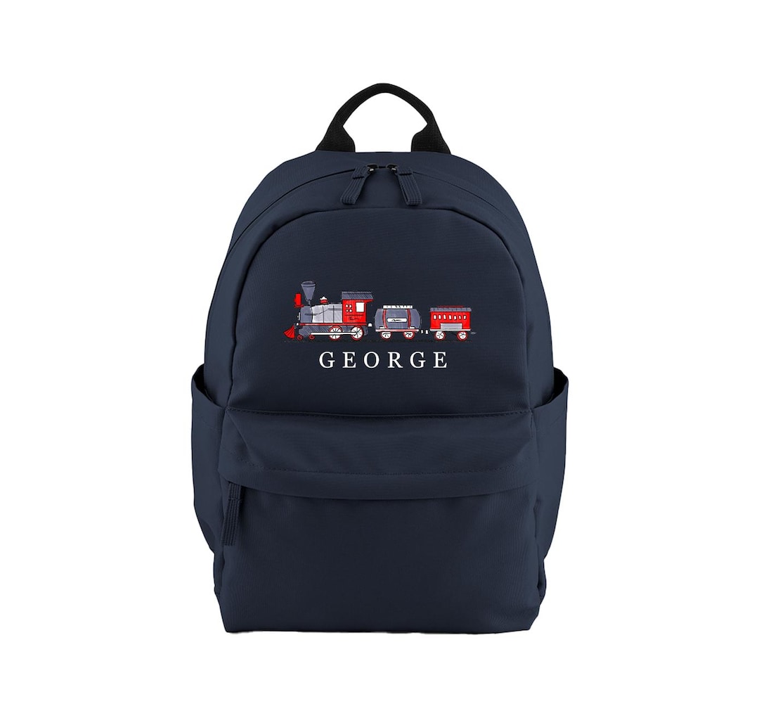 Train Crew Rucksack Personalised Train Rucksack- Backpack- School Bag -children's School ...