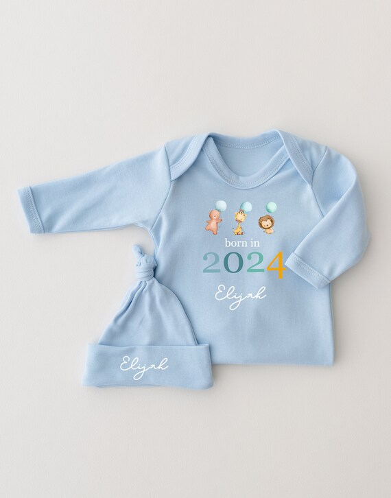 Canastilla De Bebe Varon PERSONALSED Unsex Babygrow FRONT/BACK