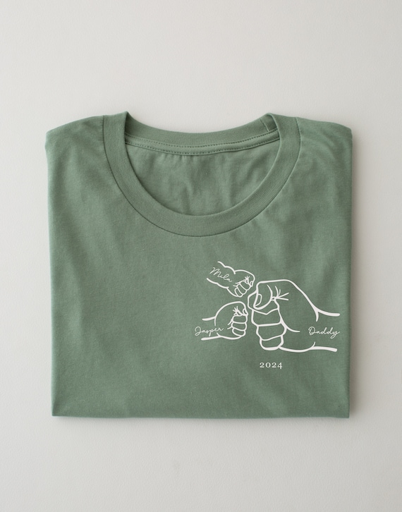 Personalised T-shirt - Father's Day Gift - 1st Fathers day - New Dad Gift- Team Dad- Matching Children's names Choice of colours