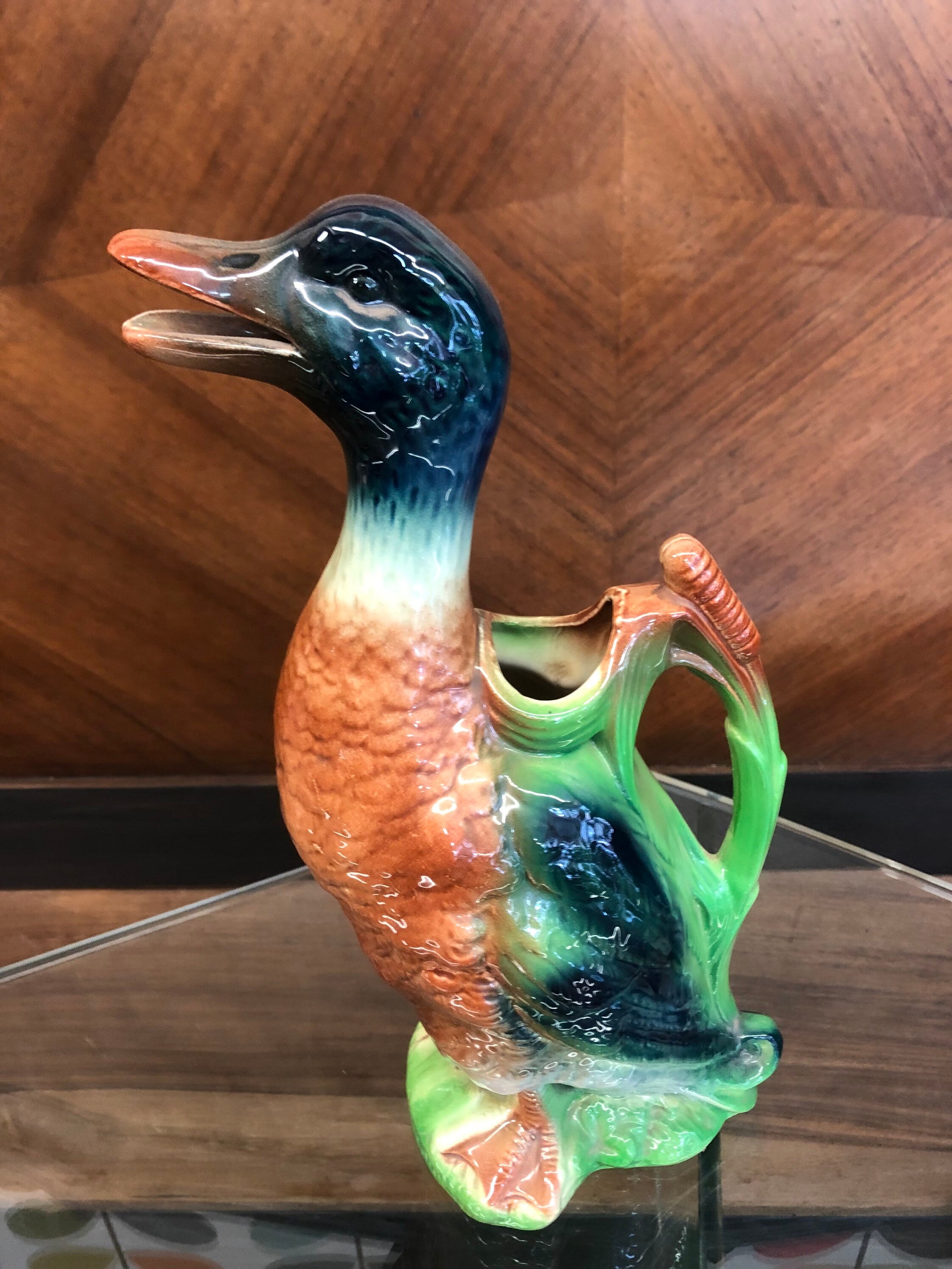 Pichet Canard en Barbotine