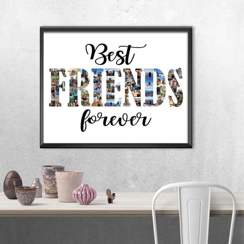 Best Friends Photo CollageCustom Friends CollageBest Friend Etsy