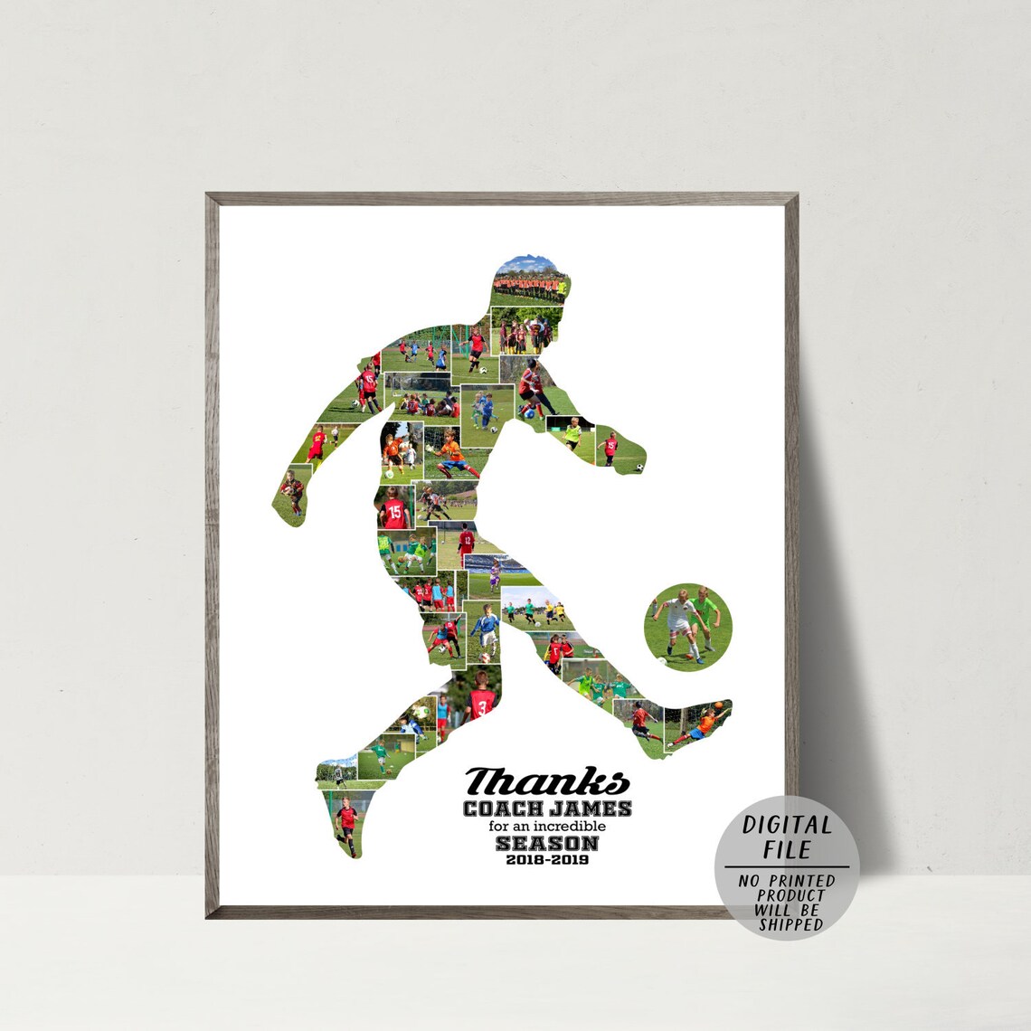 Soccer Photo CollageFootball CollagePersonalized Gift For Etsy