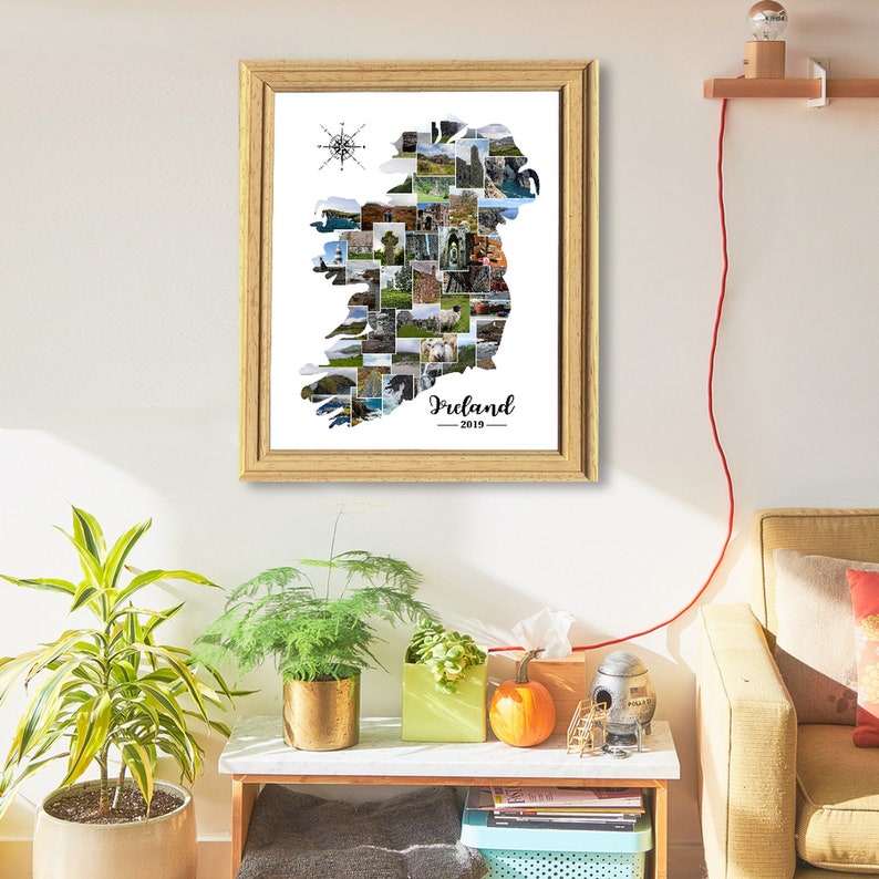 Ireland Photo CollageIreland CollageIreland Map Photo Etsy