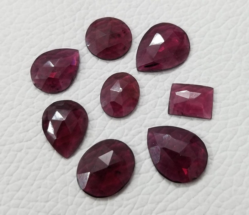 Garnet Rose Cuts For jewelry Making Loose Gemstone Natural Garnet Rose Cuts For Jewelry Making Garnet Rose Cuts For Jewelry