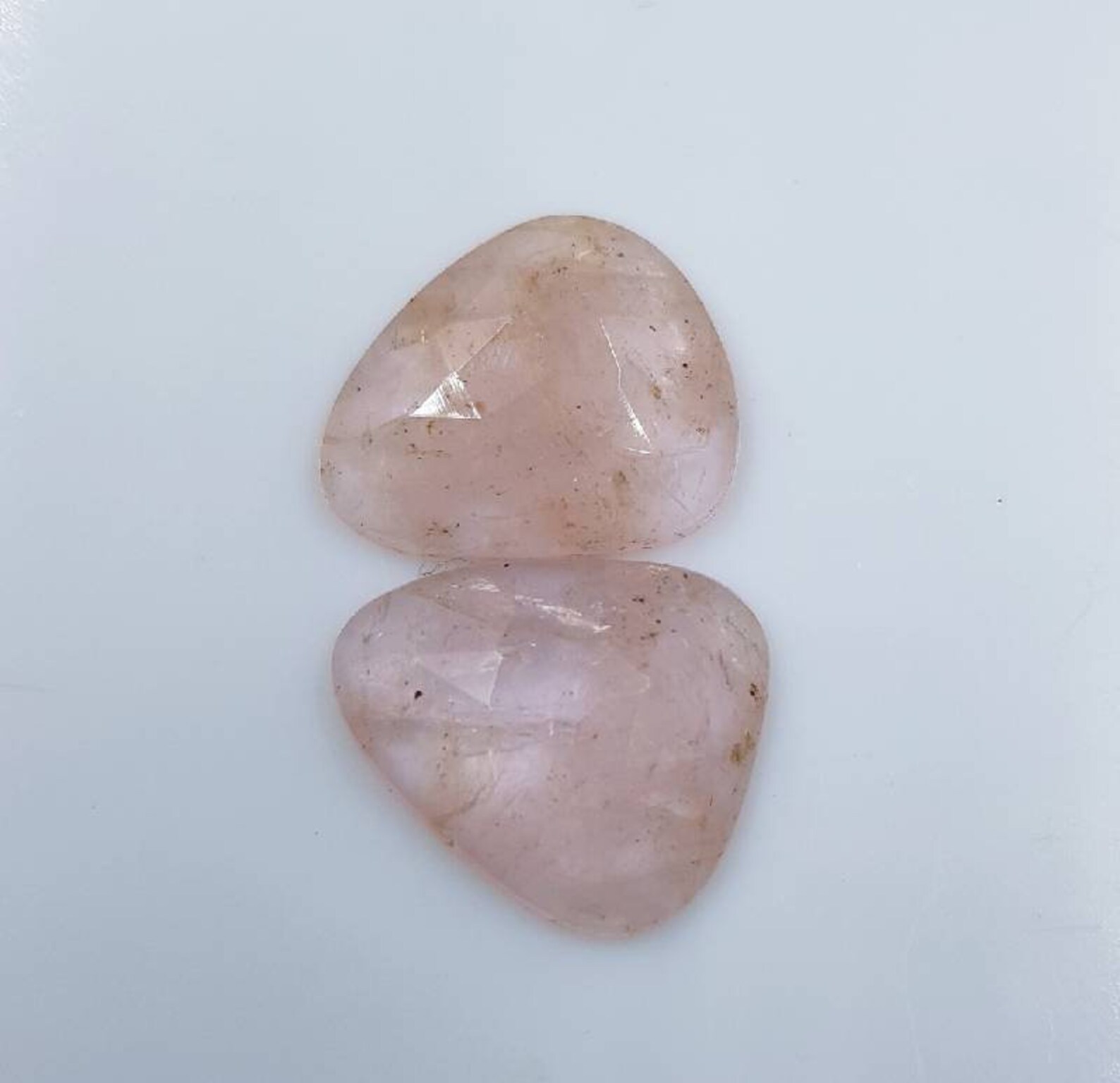 Rosenschliff Edelstein Natur Rosa Rose Cut Passendes Etsy