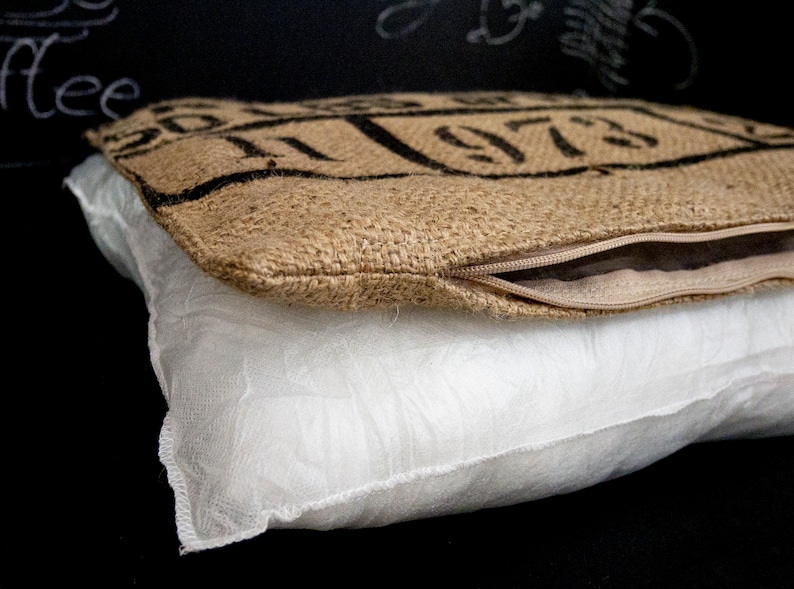 Decorative cushions with insert Made of Brazilian cofe jute bag