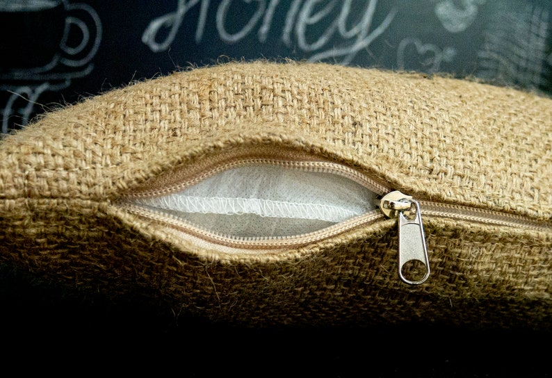 Decorative cushions with insert Made of Brazilian cofe jute bag