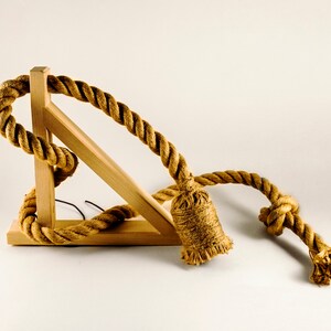 Rope Sconce Handmade loft style minimalist wooden lamp