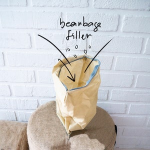 Cosiness extra sitting burlap pouf