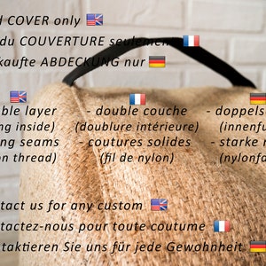 Cosiness extra sitting burlap pouf