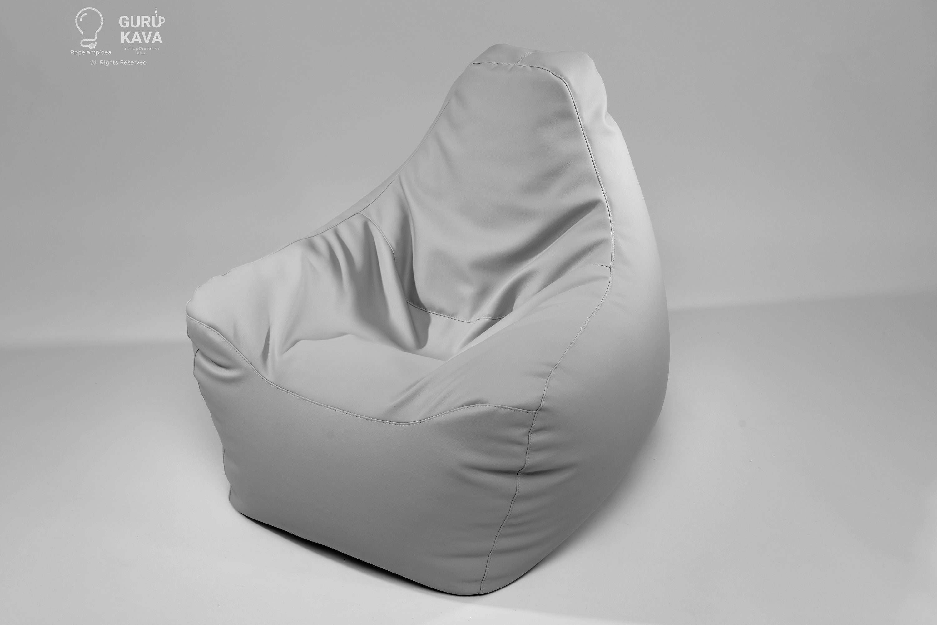 High Quality Beanbag Chair COVER ONLY Eco Leather Frameless