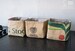Magic Small baskets Set of Organizers made of Brazilian cofe burlap sack Fabric fruit storage bin 