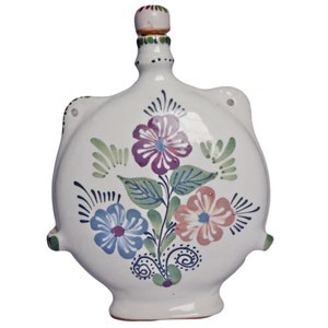 Ceramic pot for a palinka, Hungary art, Magyar art, Sarospatak Zemplen, Hand-painted ceramic