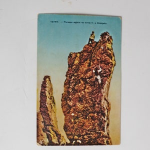 Stara pocztówka Góry Tatry Alpinizm Polska 1915
