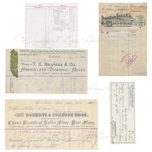 Puede incluir: Un recibo antiguo de Roberts & Johnson Bros. para Marcas de elecci&oacute;n de harina de rodillo, harina de piedra, harina de ma&iacute;z, salvado, shorts, etc. El recibo est&aacute; fechado el 13 de julio de 1893 y est&aacute; dirigido al Sr. Albert Carson. El recibo muestra un total de 27,60 d&oacute;lares y un pago de 21,68 d&oacute;lares.