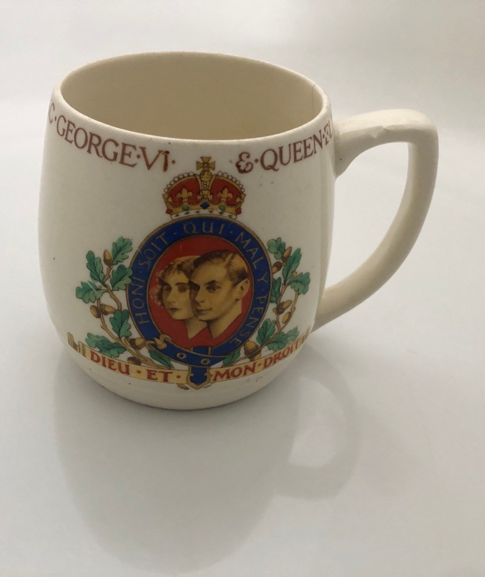 Vintage Mug Commemorating Coronation of King George VI & Queen | Etsy