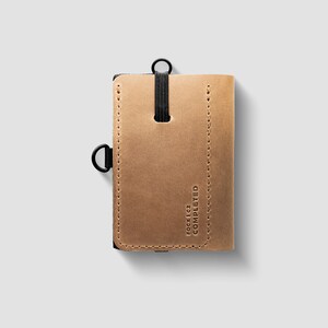 C2 Advanced (Cognac) - Portefeuille mince, portefeuille Minimal, portefeuille en cuir pour homme, portefeuille, portefeuille en cuir, portefeuille pour homme, porte-cartes, puce NFC.