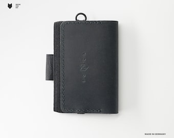 R1 Minimalist (Black) - Mens leather wallet, wallet, leather wallet, mens wallet, credit card wallet, front pocket wallet, slim wallet