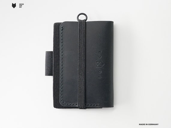 R2 Contador Negro de para hombre cartera - Etsy España