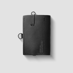 C2 Advanced (Negro) - Cartera delgada, Cartera mínima, Cartera de cuero para hombre, Cartera, Cartera de piel, Cartera para hombre, Tarjetero, Chip Nfc.