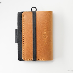 R2 Contador (Cognac) - Cartera de cuero para hombre, cartera, cartera de cuero, cartera para hombre, cartera de tarjeta de crédito, cartera de bolsillo delantero, cartera delgada