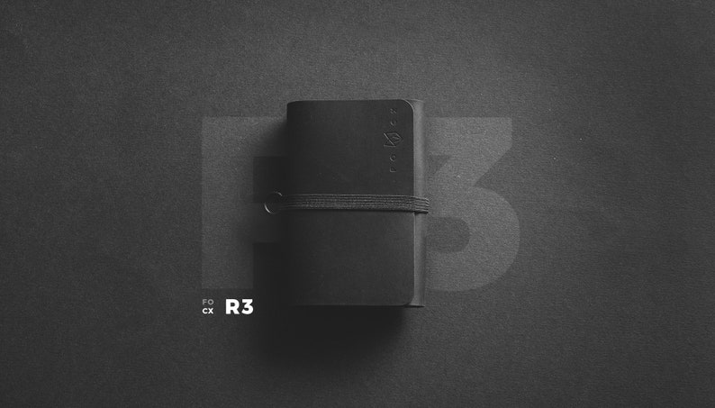 R3 Purist Black Mens leather wallet, wallet, leather wallet, mens wallet, credit card wallet, front pocket wallet, slim wallet, men image 5