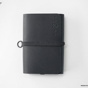 R3 Purist (Black) - Mens leather wallet, wallet, leather wallet, mens wallet, credit card wallet, front pocket wallet, slim wallet, men