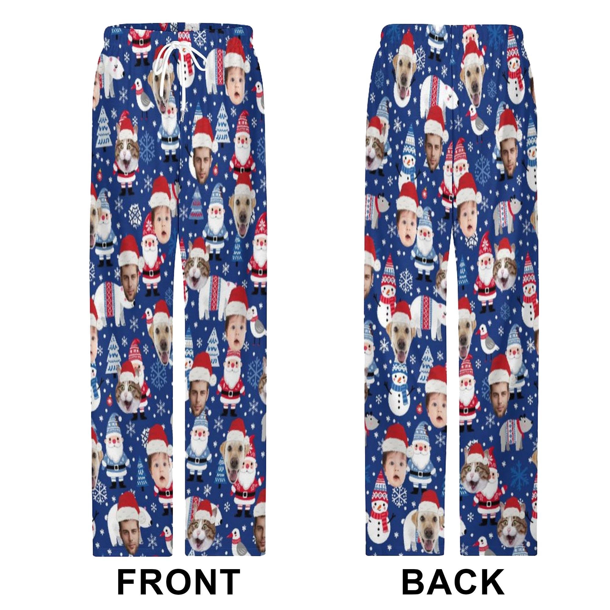 Christmas Pajama Pants with Faces, Faces on Pajamas, Face Pajama Pants, Personalized Pajamas with Face, Custom Face Pajamas, Gift for Family