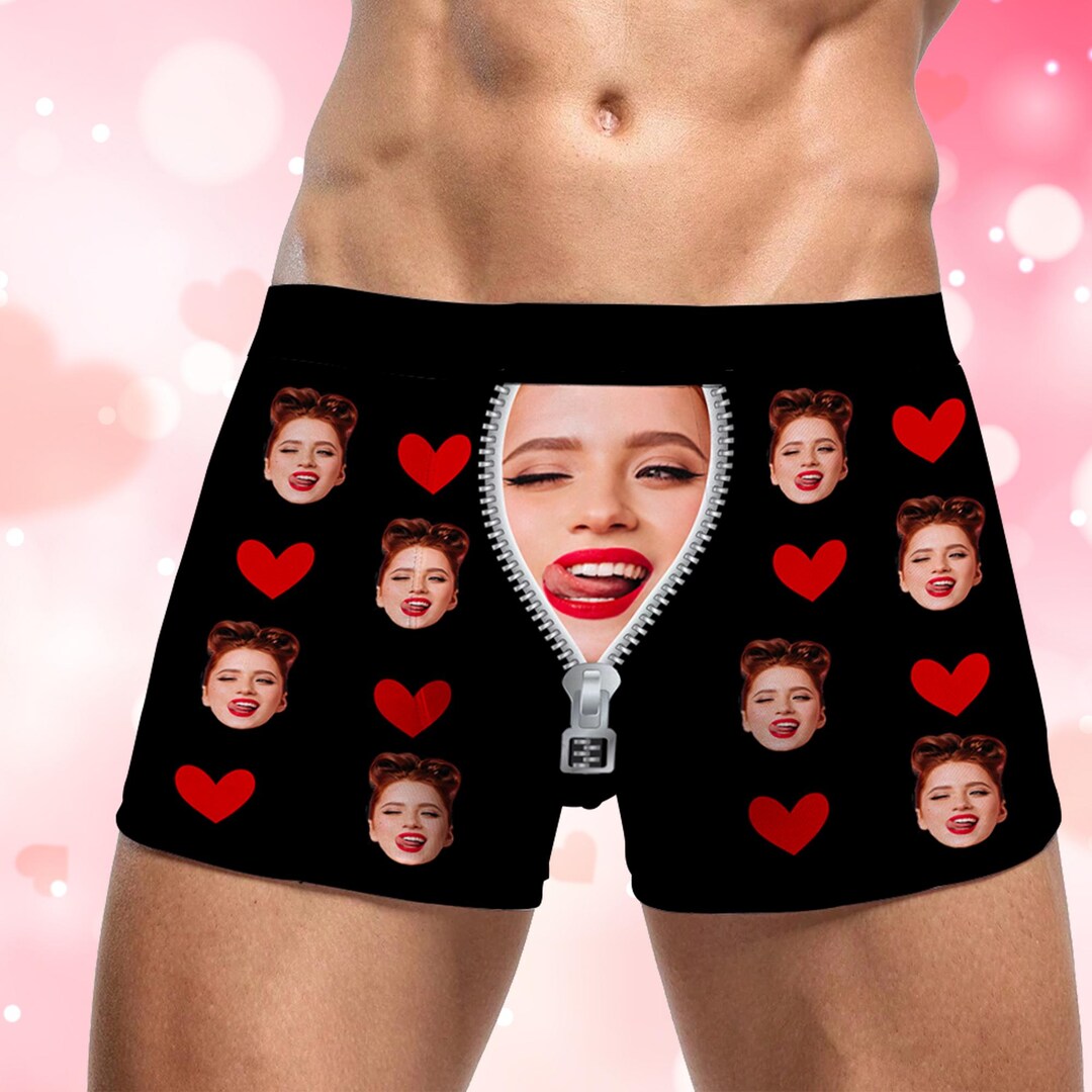 Custom Face Boxer, Custom Men Boxer Briefs With Face, Personalized ...