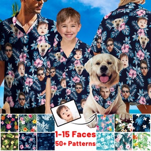 Custom Face Hawaiian Shirt: Personalized Photo Shirt for Men, Women, Kid