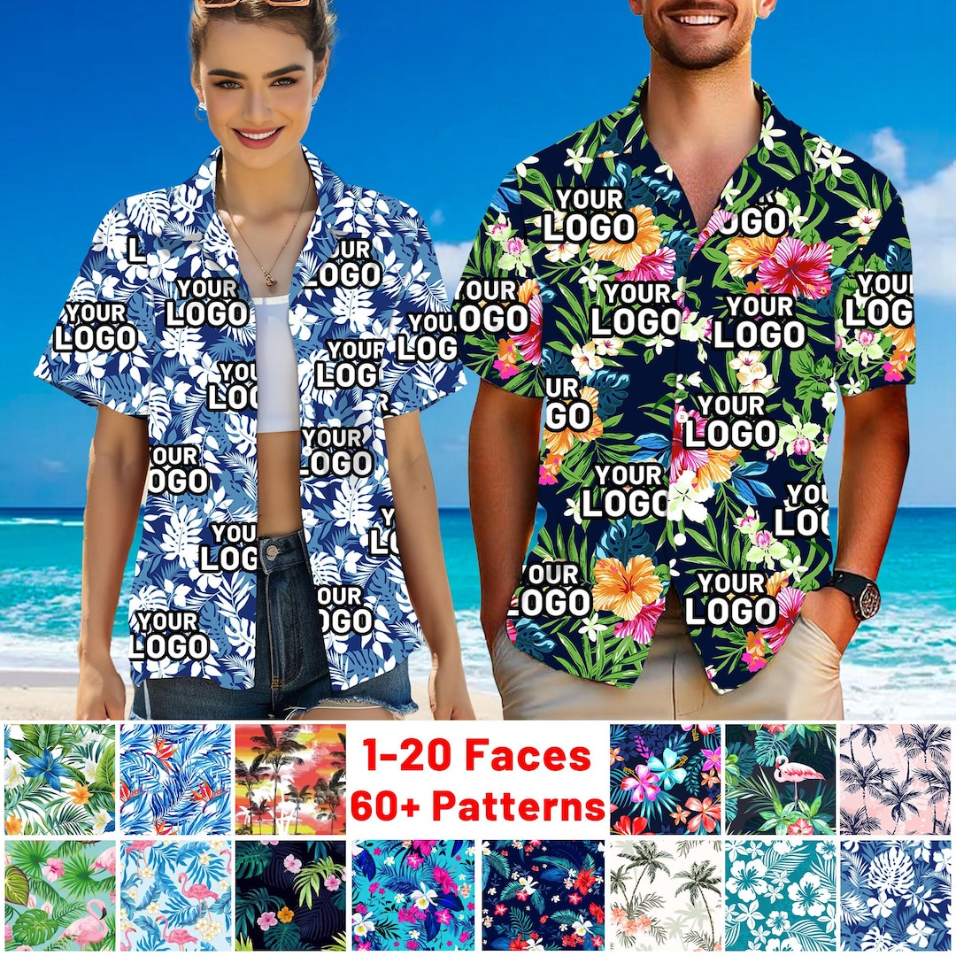Custom Logo Hawaiian Shirt: Personalized Bachelor Party Shirt