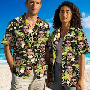 Custom Face Hawaiian Shirt: Personalized Bachelor Party Group Shirt