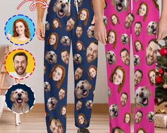 Custom Face Pajama Pants: Personalized Photo Gift