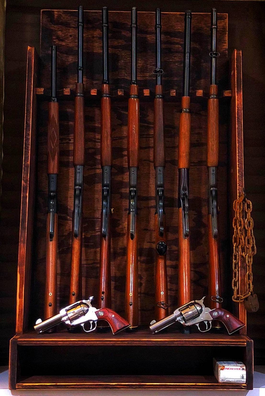 Primitive Gun Rack Old West Style Gun Rack - Etsy