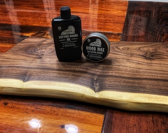 Black Walnut Charcuterie Board: Live Edge Serving Tray