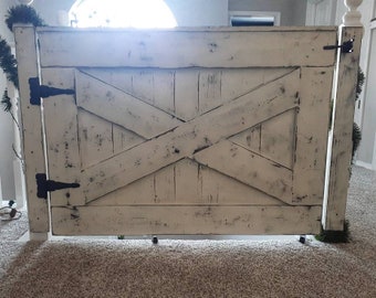 Handmade Baby Gate Farmhouse Style Pet Gate