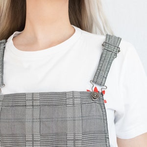 Vintage 90er Jahre grau gemusterte Shorts Overalls / Sport | Etsy