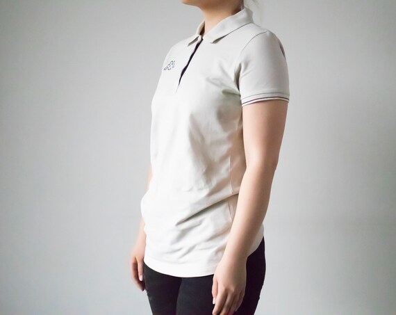 Vintage 90s Kappa Beige Short Sleeved 