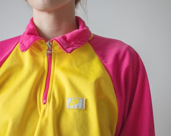 yellow nike quarter zip